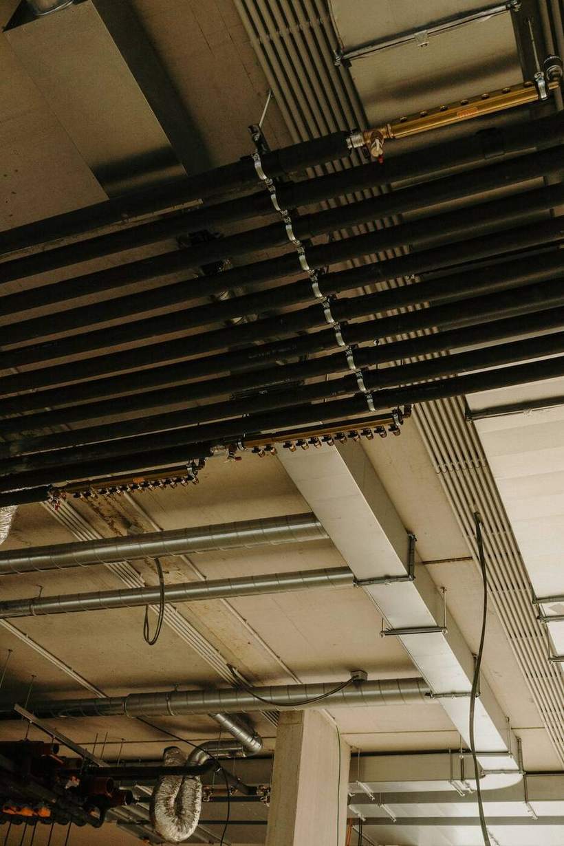 Industrial warehouse interior